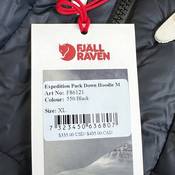 FJÄLLRÄVEN Men's Expedition Down Parka hoodie size small and 2x and xl - Picture 5 of 11